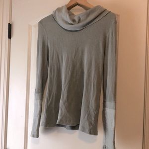 Sundance Green Cowl Neck embroidered cuff Thermal